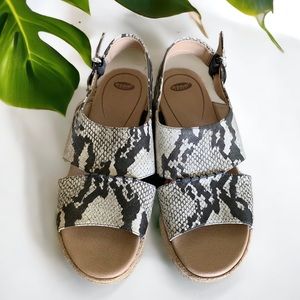 DR. SCHOLL’S Catch 22 Platform Sandal | Black &‎ Tan | Size 9